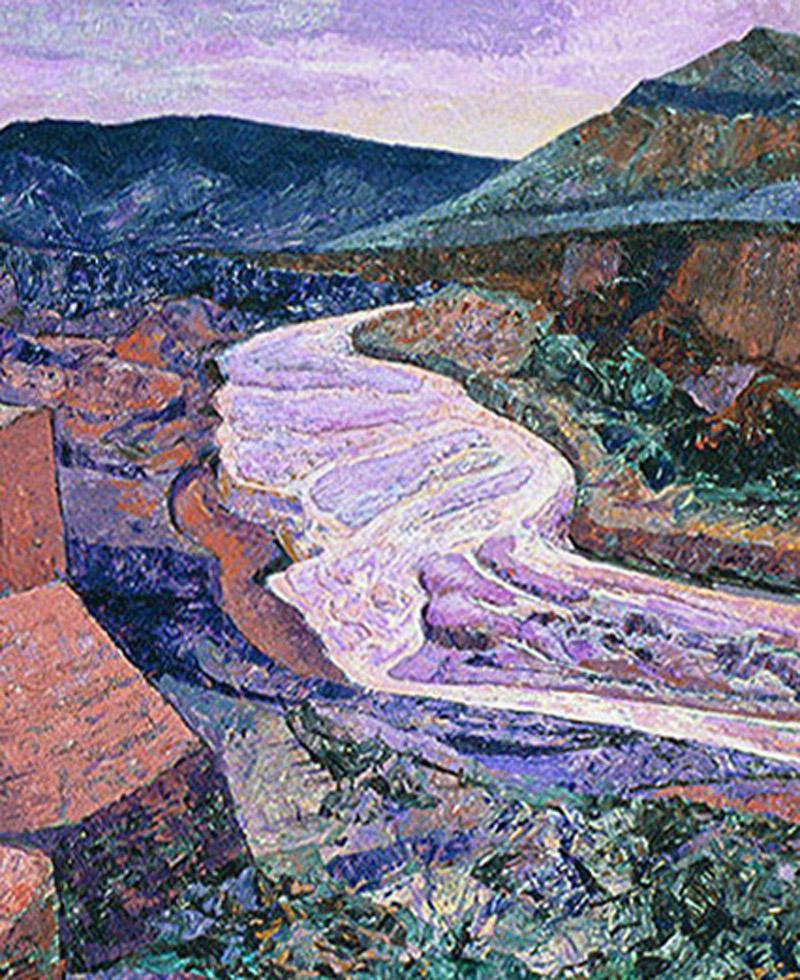 Le Canyon Country - Painting de William C. Grauer