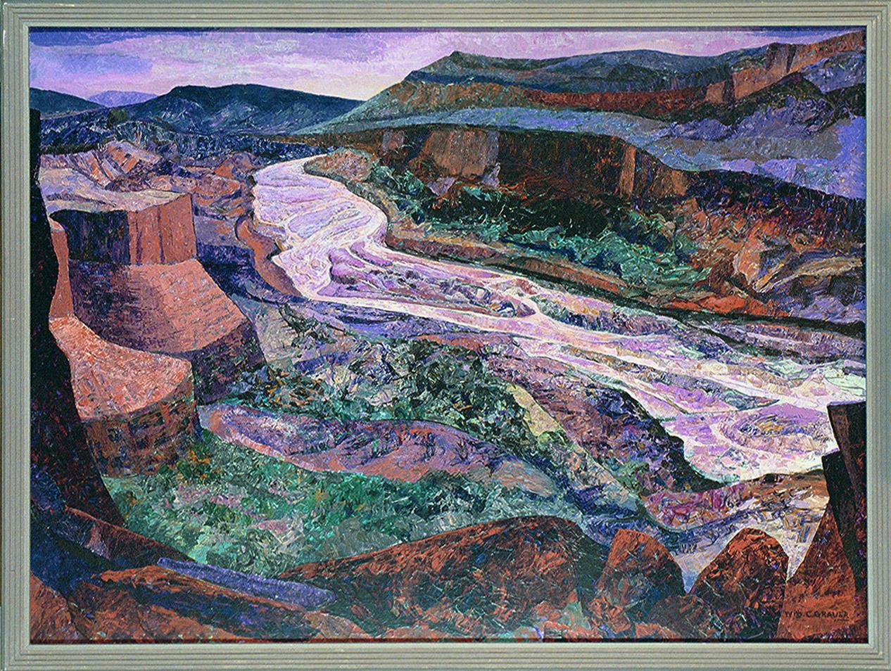 Landscape Painting William C. Grauer - Le Canyon Country
