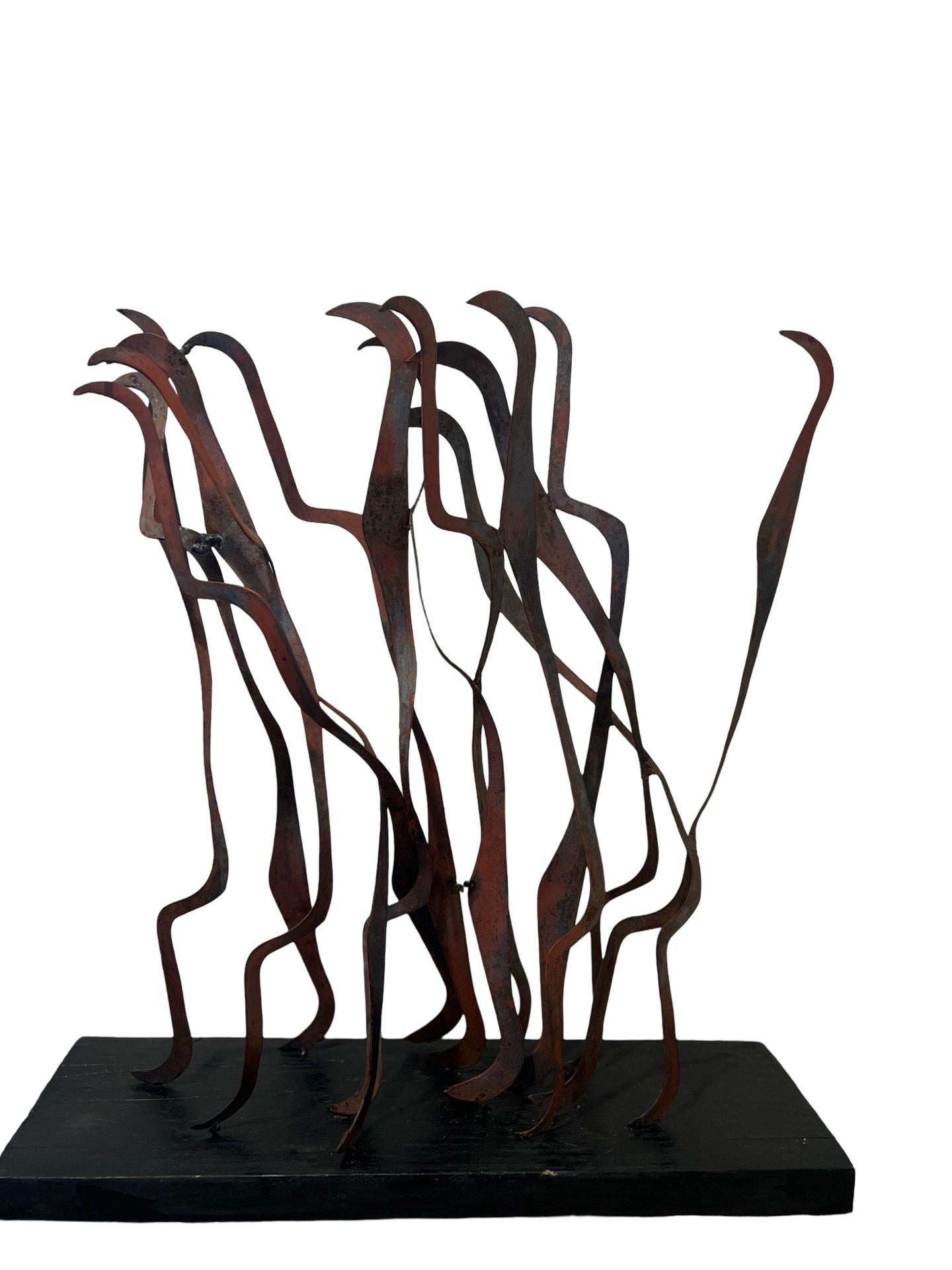 Fer Sculpture abstraite moderne de William C. Palmer, artiste de Smithsonian, vers 1945 en vente