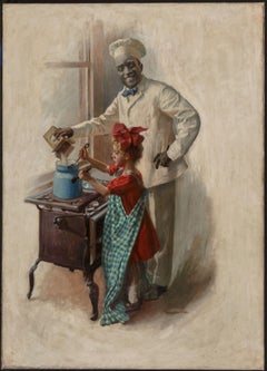 The Cooking Lesson, Cream of Wheat advertisement, 1910