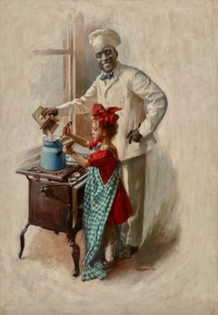 The Cooking Lesson, Cream of Wheat advertisement, 1910