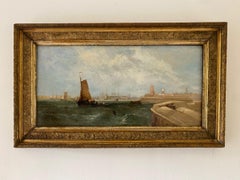 William Calcott Knell,  Une grande vue du port de Portsmouth