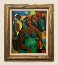 Una rara, grande scena di night club moderno di Chicago AFS. Artista, William Carter
