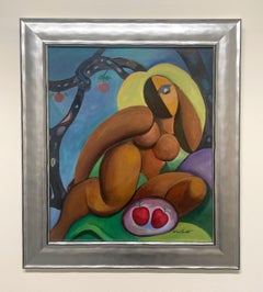 Ein seltenes, großes modernes Gemälde, "Eve" von Chicago Af-Am. Künstler, William Carter