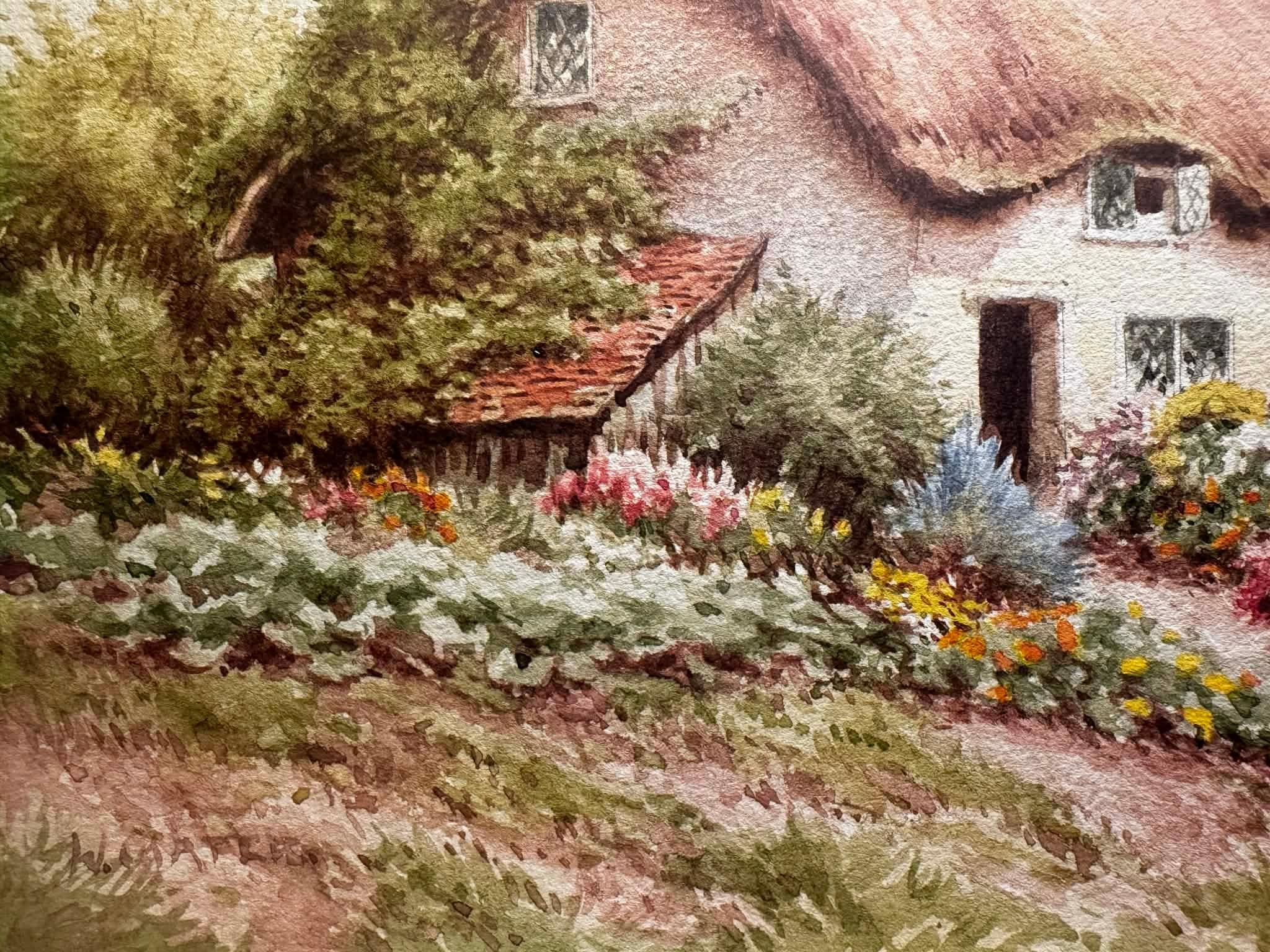 Ein Cottage in Sussex (Englische Schule), Painting, von William Carter