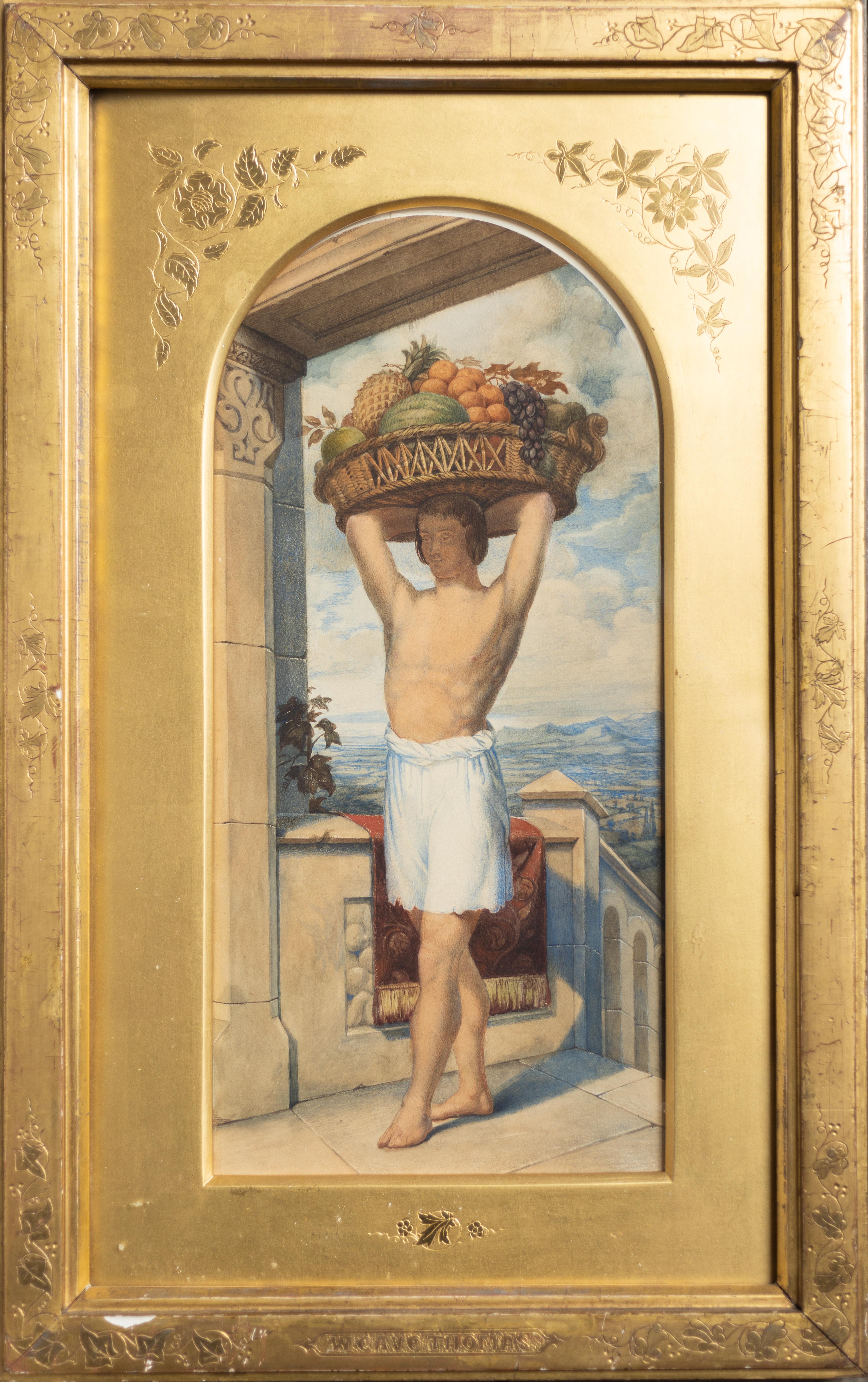 William Cave Thomas Portrait Painting - Fruit Carrier