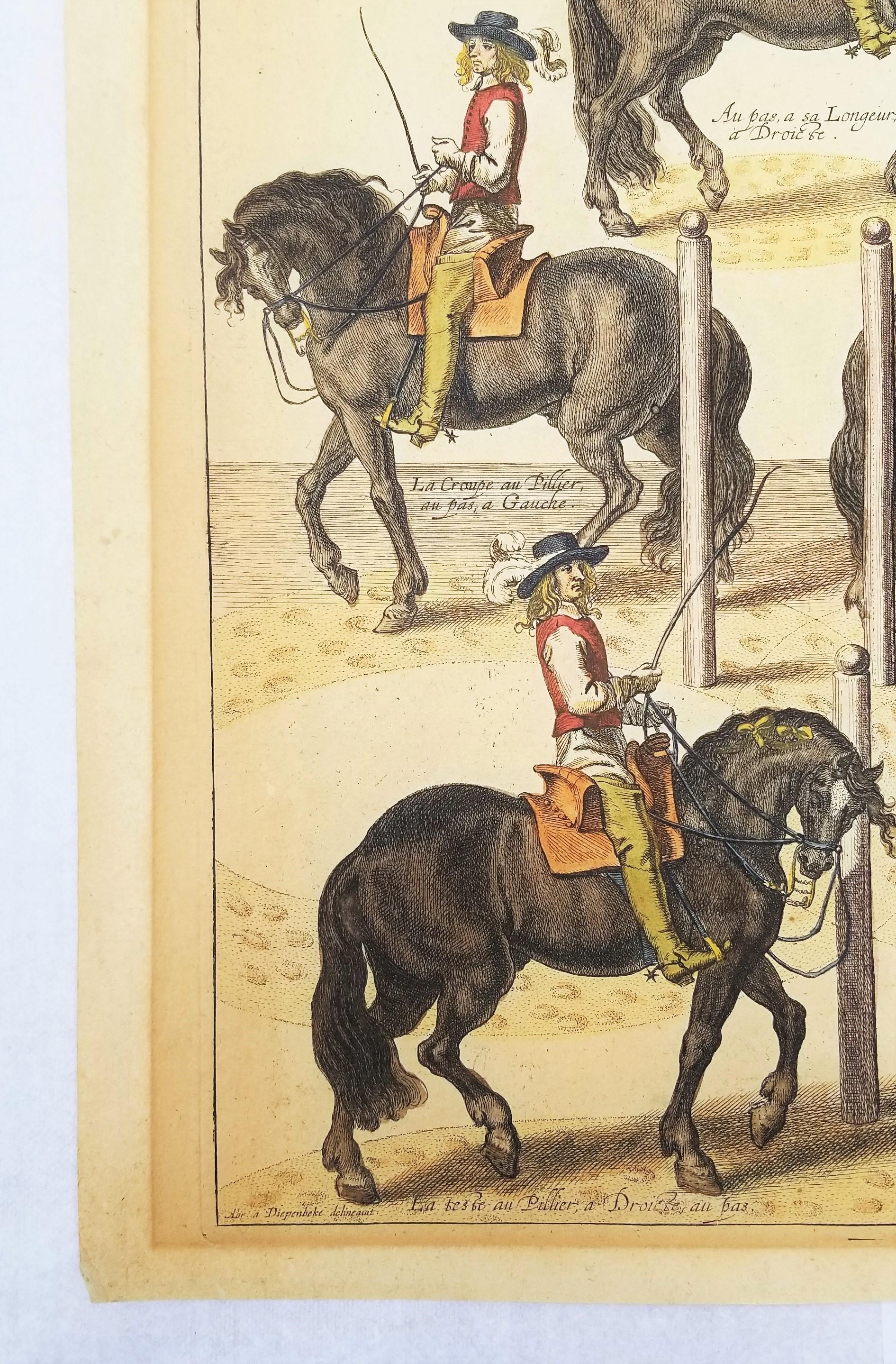 El Capitán Mazin Cabalga, y el Marqués Da la Lección /// Arte Ecuestre con Caballos - Animal Print Beige de William Cavendish