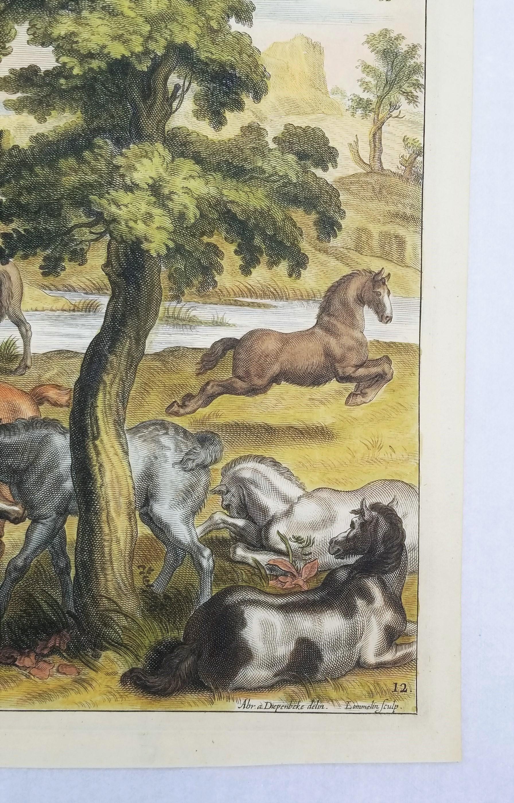 Les Poulins (Die Früchte) /// Reiterpferd, Tierlandschaft, alte Meister, Niederländisch 2