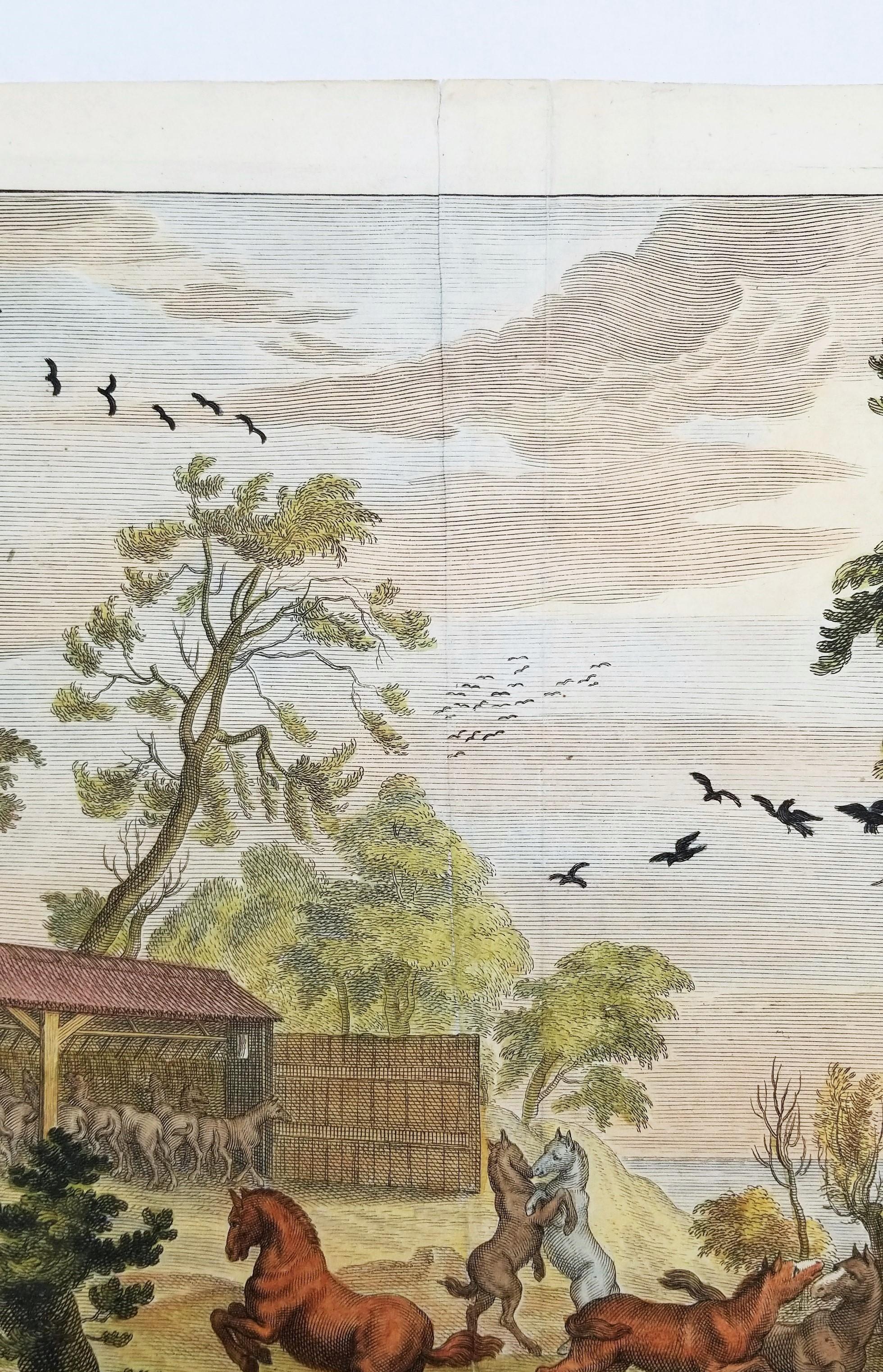 Les Poulins (Die Früchte) /// Reiterpferd, Tierlandschaft, alte Meister, Niederländisch 3