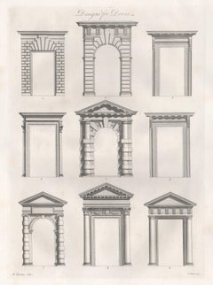 William Chambers Georgian Architecture - Designs for Doors, 1794