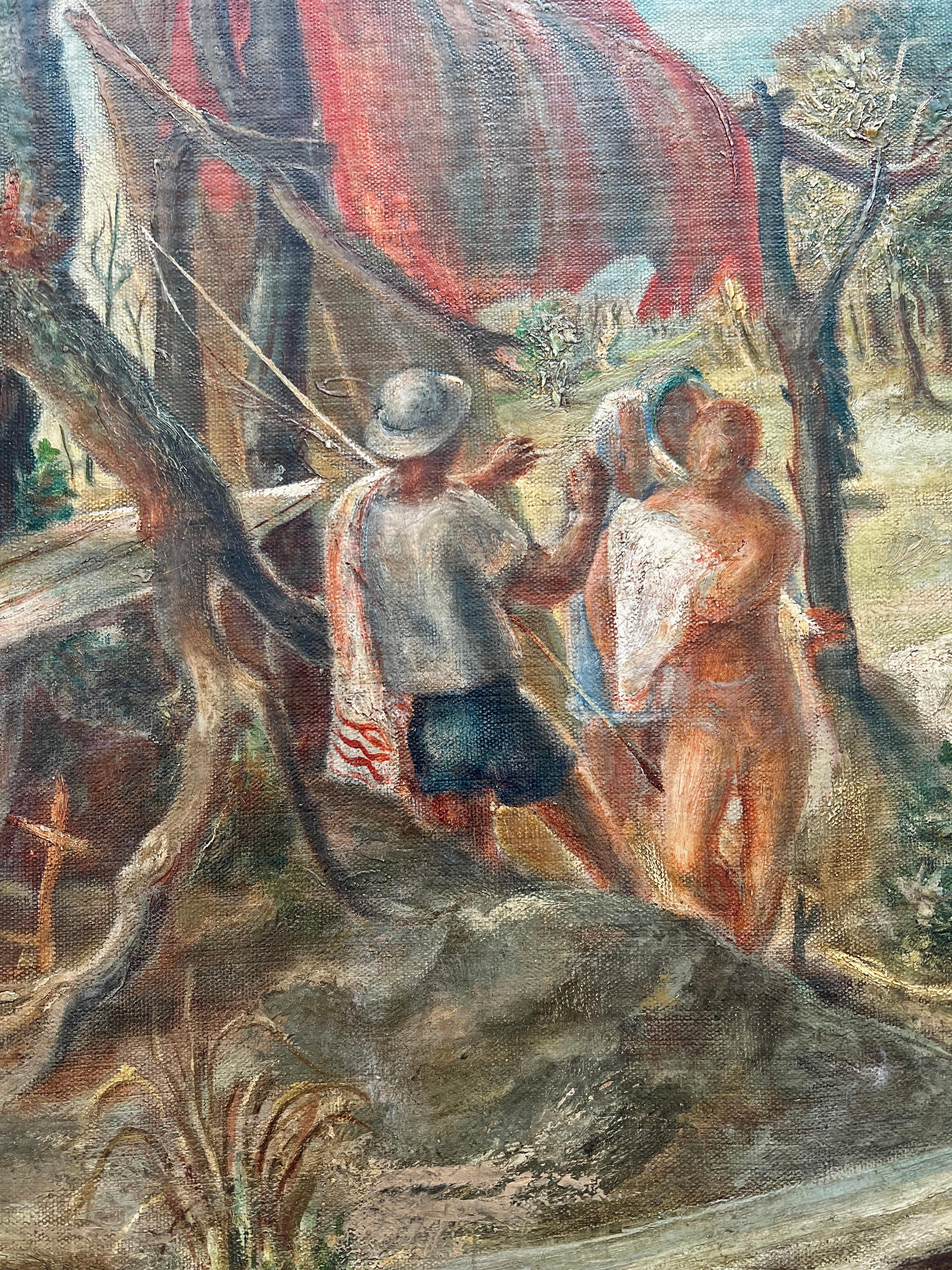 This painting is illustrated in the Catalogue of the 1945 Encyclopedia Britannica Collection of Contemporary American Painting, p.84. Written and edited by Grace Pagano. 


