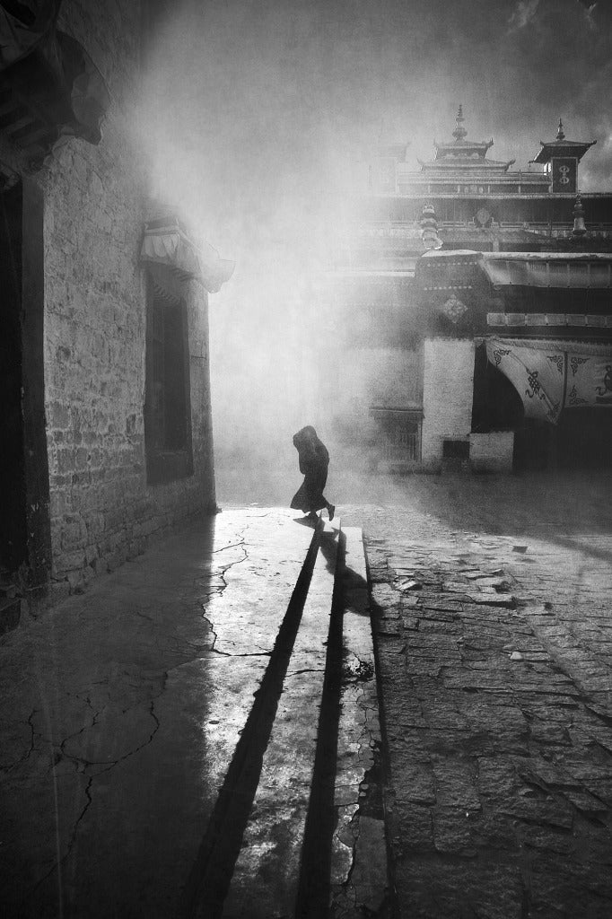 William Chua Black and White Photograph - Tibet "Dawn" - 12 x 18" limited edn print