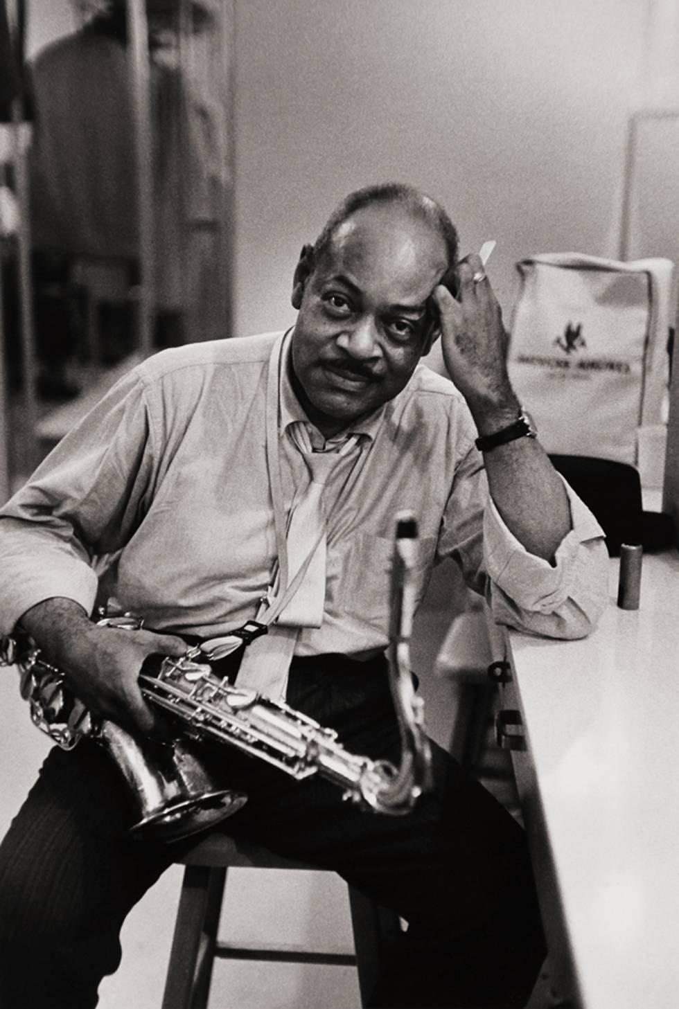 William Claxton Black and White Photograph - Coleman Hawkins