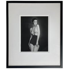 Retro William Claxton Silver Gelatin Print of Peggy Moffit, Signed and Dated