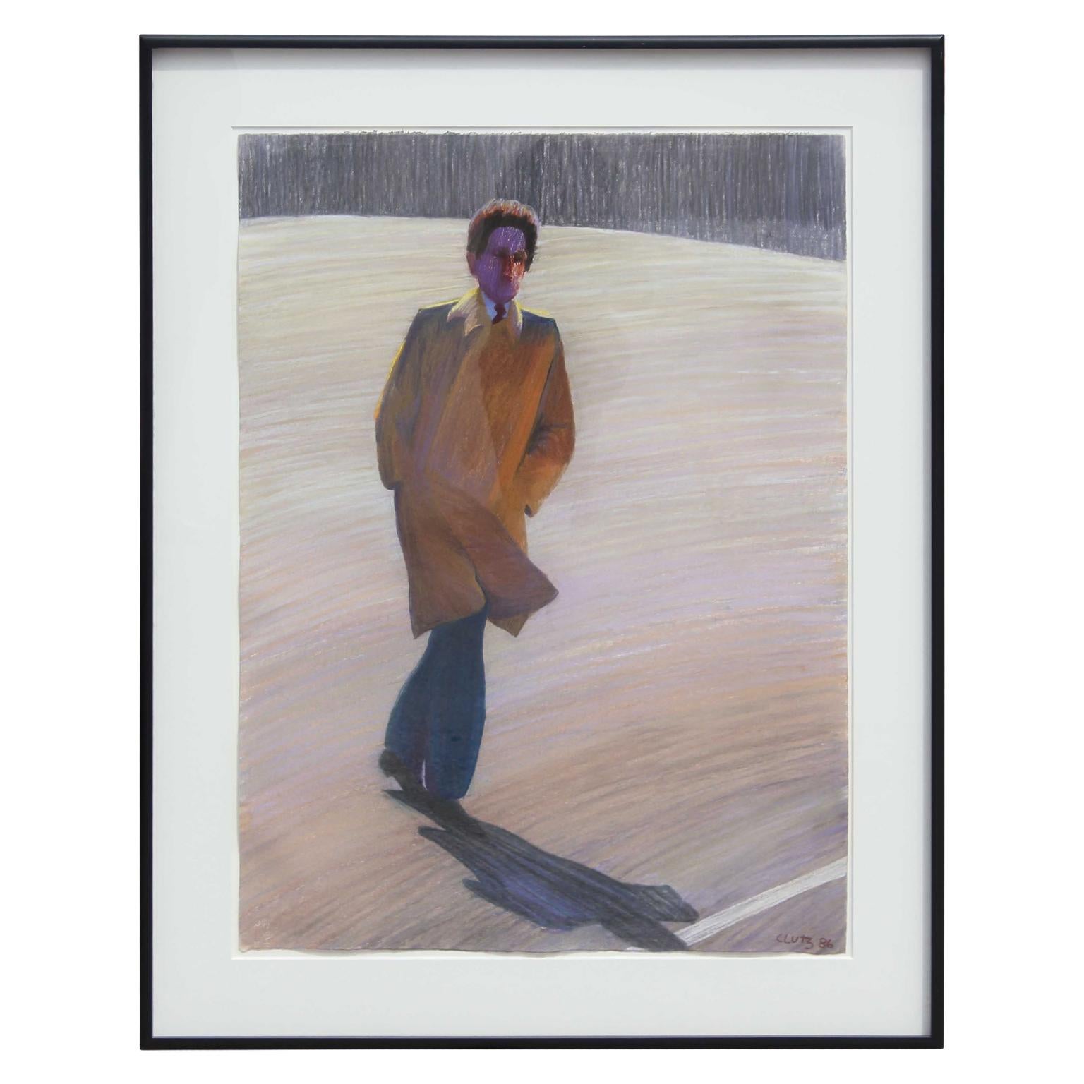William Clutz Portrait Painting - Man on the Street
