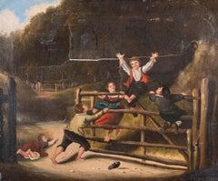 After William Collins (1788-1847) - For Restoration Oil, Happy as a King