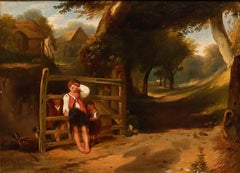 William Collins - Late 19th Century Oil, Rustic Civility