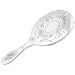 Miroir à main en argent sterling antique William Comyns & Sons