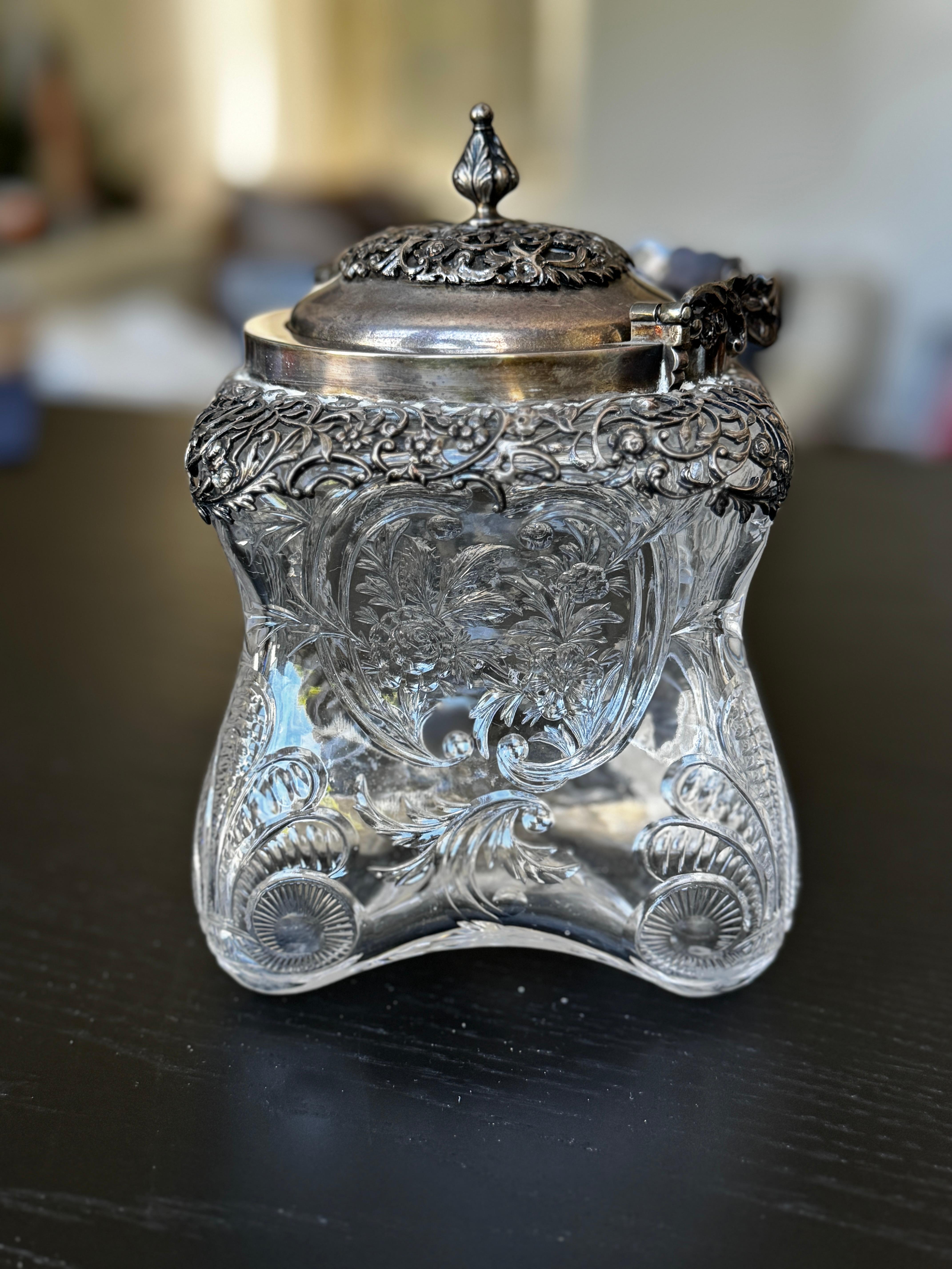 Pot à biscuits William Comyns & Sons, 1900, Londres en vente 5