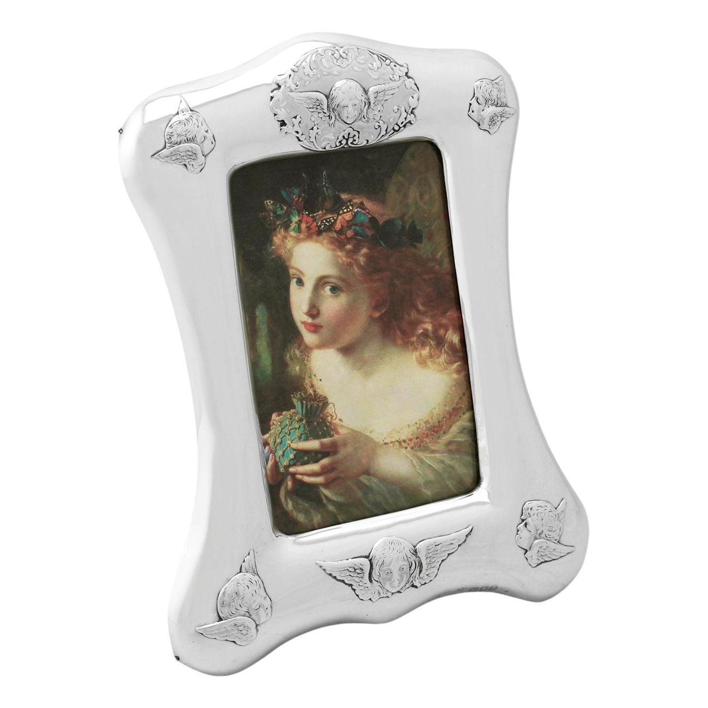 William Comyns & Sons Victorian 1896 Sterling Silver Photograph Frame