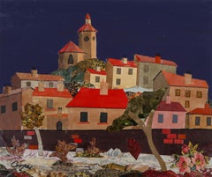 William Cooper (1923-2011) - Framed 1973 Mixed Media, Cadaques, Costa Brava