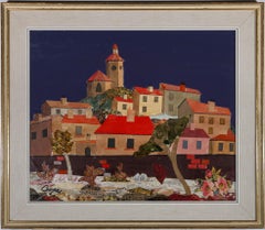 William Cooper (1923-2011) - Framed 1973 Mixed Media, Cadaques, Costa Brava