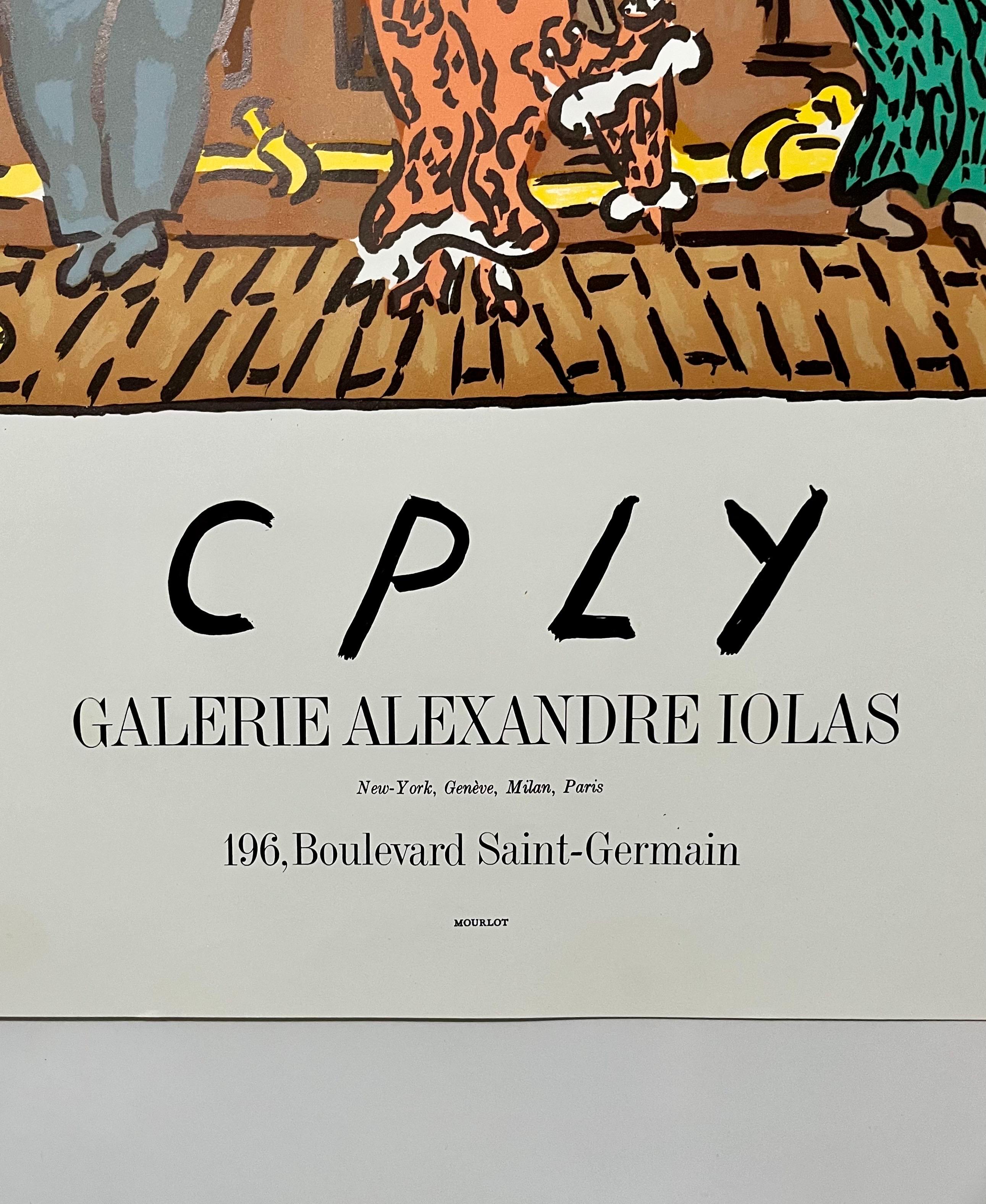 Vintage Galerie Alexandre Iolas Ballads Poster William Copley CPLY Mourlot Litho in vendita 4