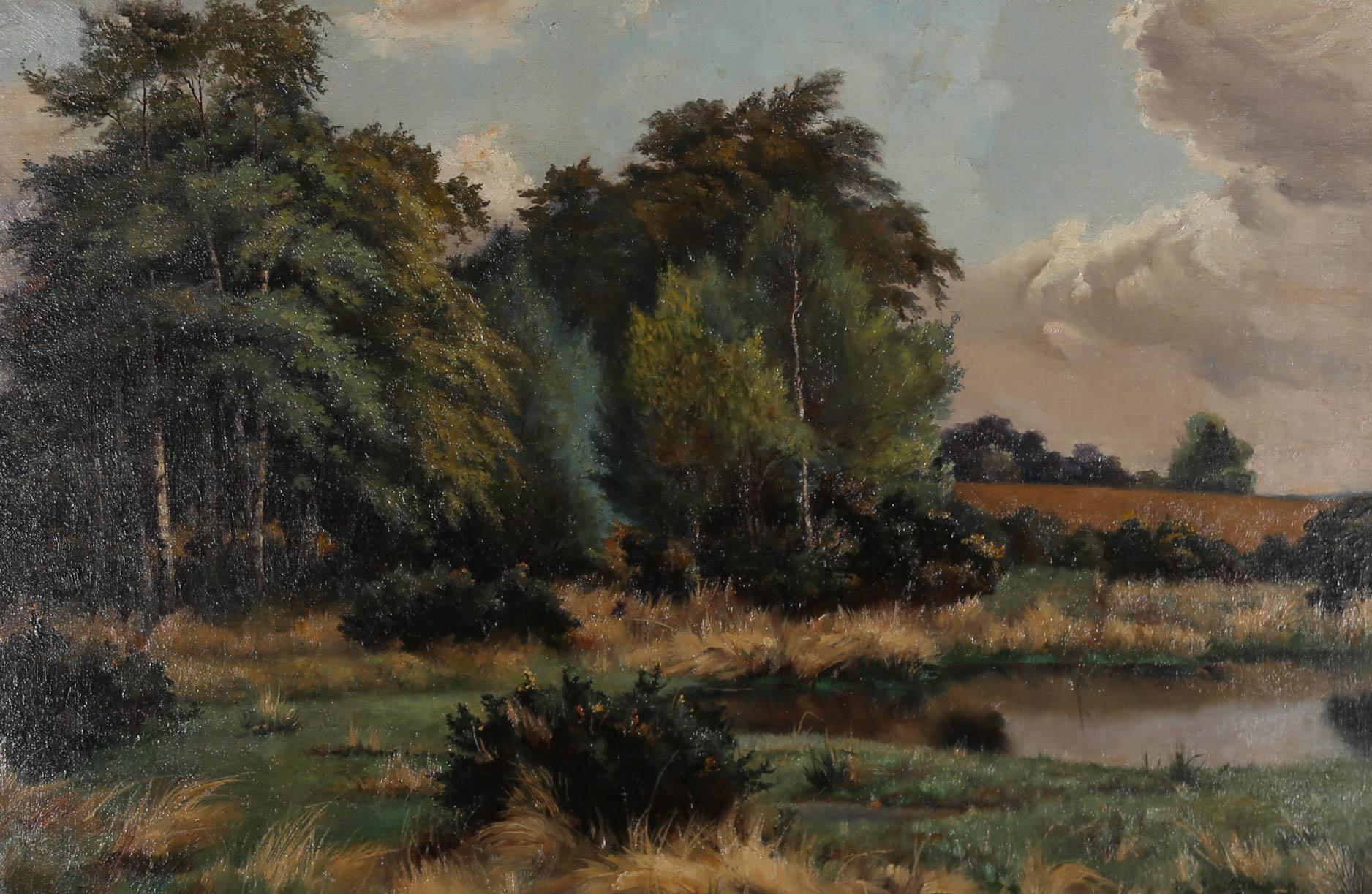 William Coulter (fl.1869-1889) - 1888 Huile, Royal Common, Peper Harow, Surrey 1