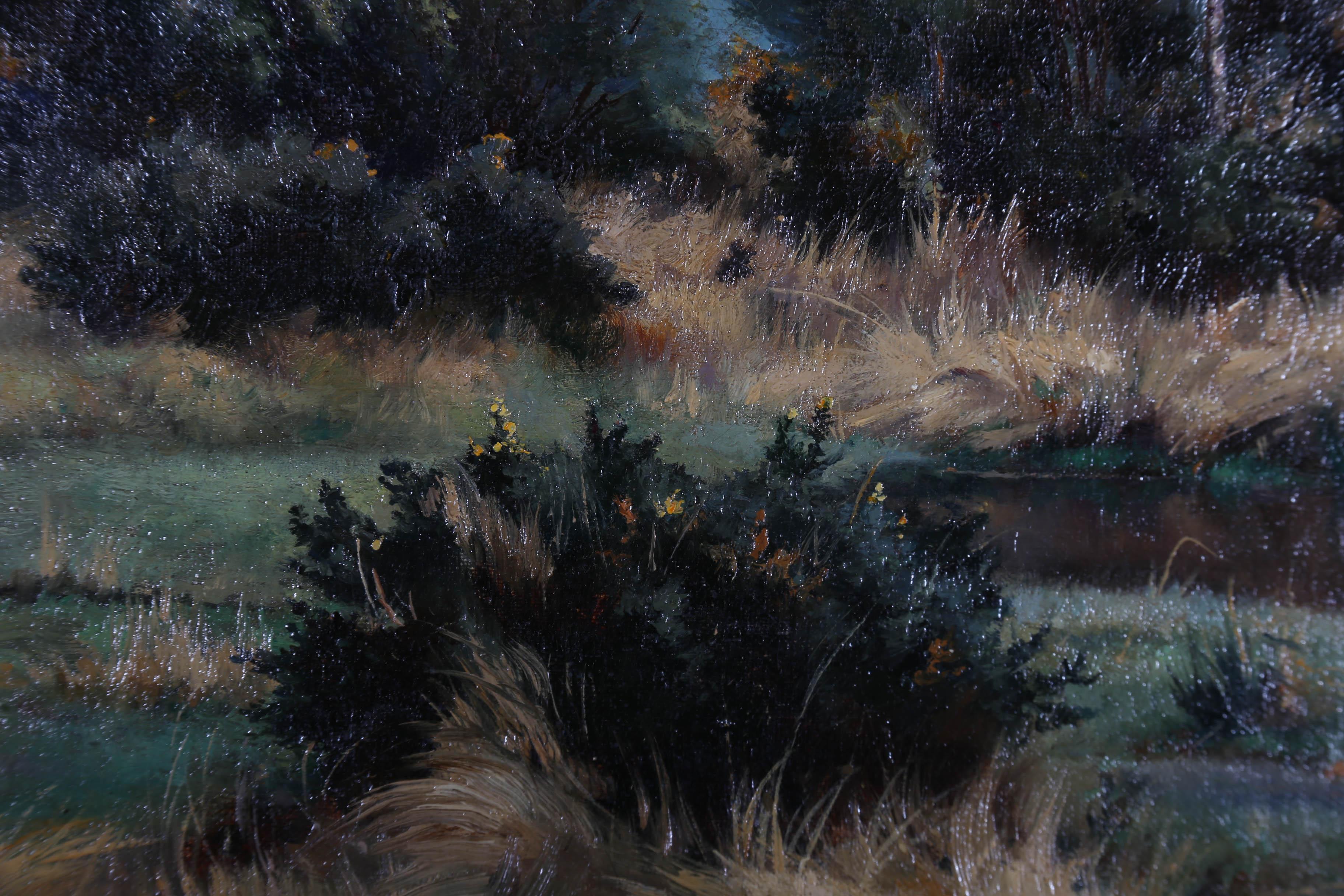William Coulter (fl.1869-1889) - 1888 Huile, Royal Common, Peper Harow, Surrey 4