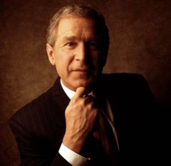 Le président George W Bush