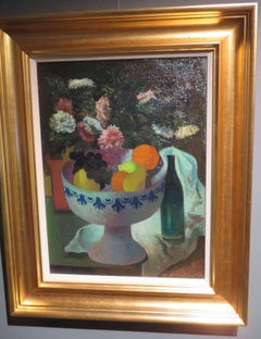 ORIGINAL Still Life LARGE Scottish Colourists Oil Painting William Crosbie RSA