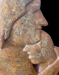 First Love; William Cross (American 1957 - 2015); carved mountain talc stone