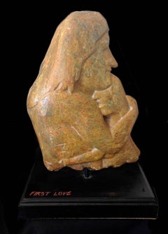 First Love; William Cross (American 1957 - 2015); carved mountain talc stone