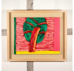 Banon, Provence, Oil on Canvas Painting by William Crozier, 2002