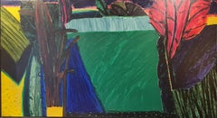 North Entrance, An Important Monumental Sized Oil On Canvas Abstract Landscape