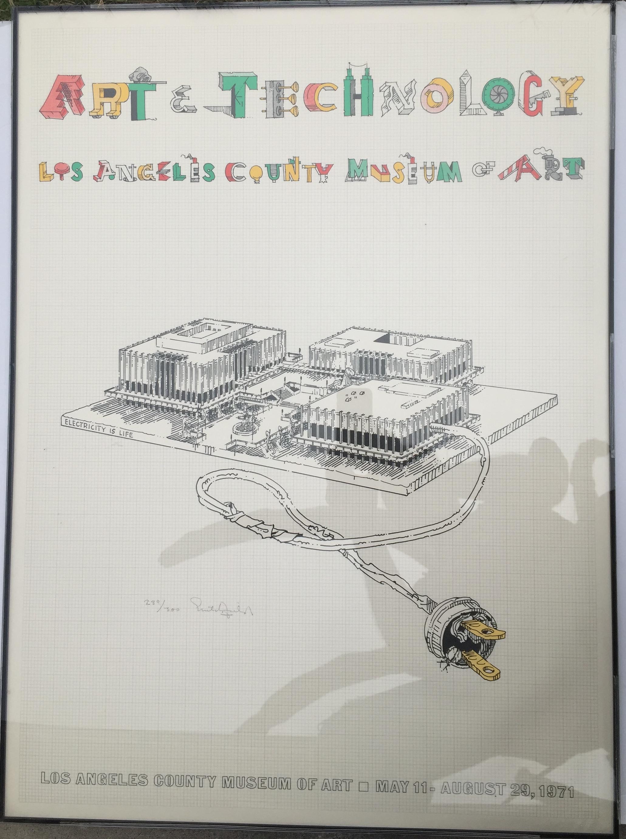 ART & TECHNOLOGY-LOS ANGELES COUNTY MUSEUM OF ART Being demolished as we speak!! - Print by William Crutchfield