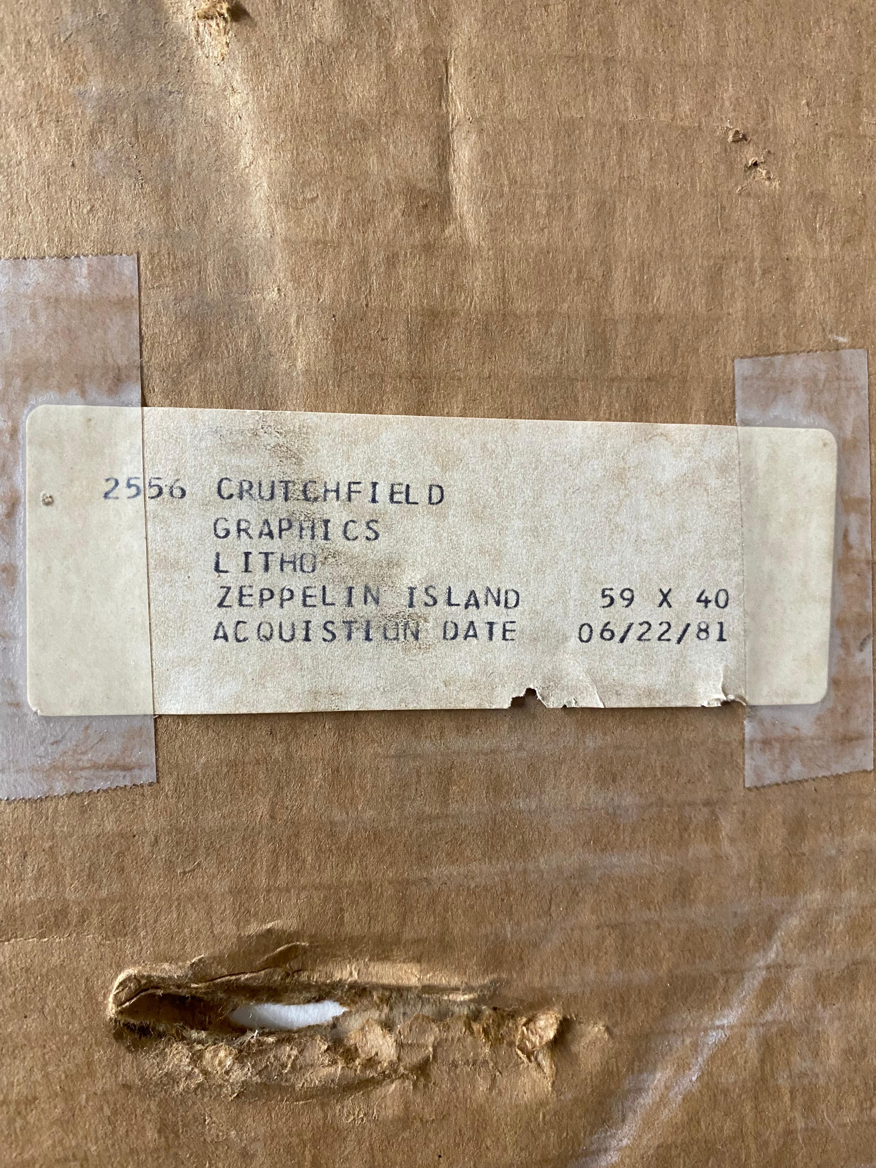 William Crutchfield Zeppelin Island Lithograph, 1977 8