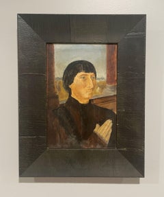 Fine Mid-Century Modern Artist Copy of Hans Memling, “Portrait of Willem Moreel”