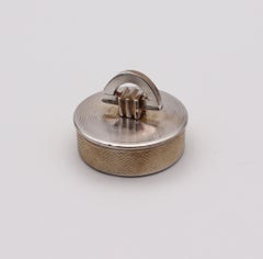 WILLIAM DAVENPORT & CO. 1948 Birmingham Pill Box In .925 Sterling Silver