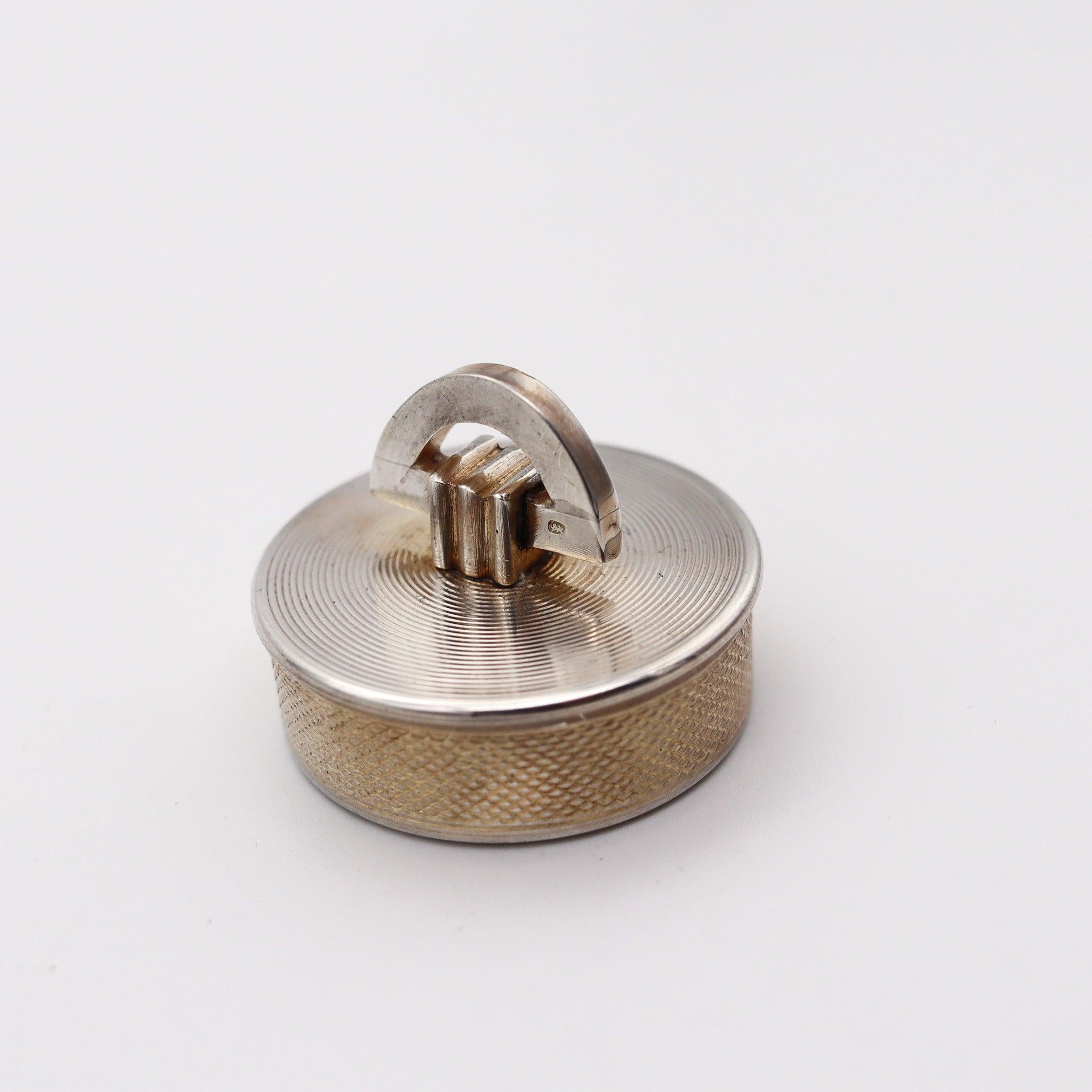 Hand-Crafted WILLIAM DAVENPORT & CO. 1948 Birmingham Pill Box In .925 Sterling Silver