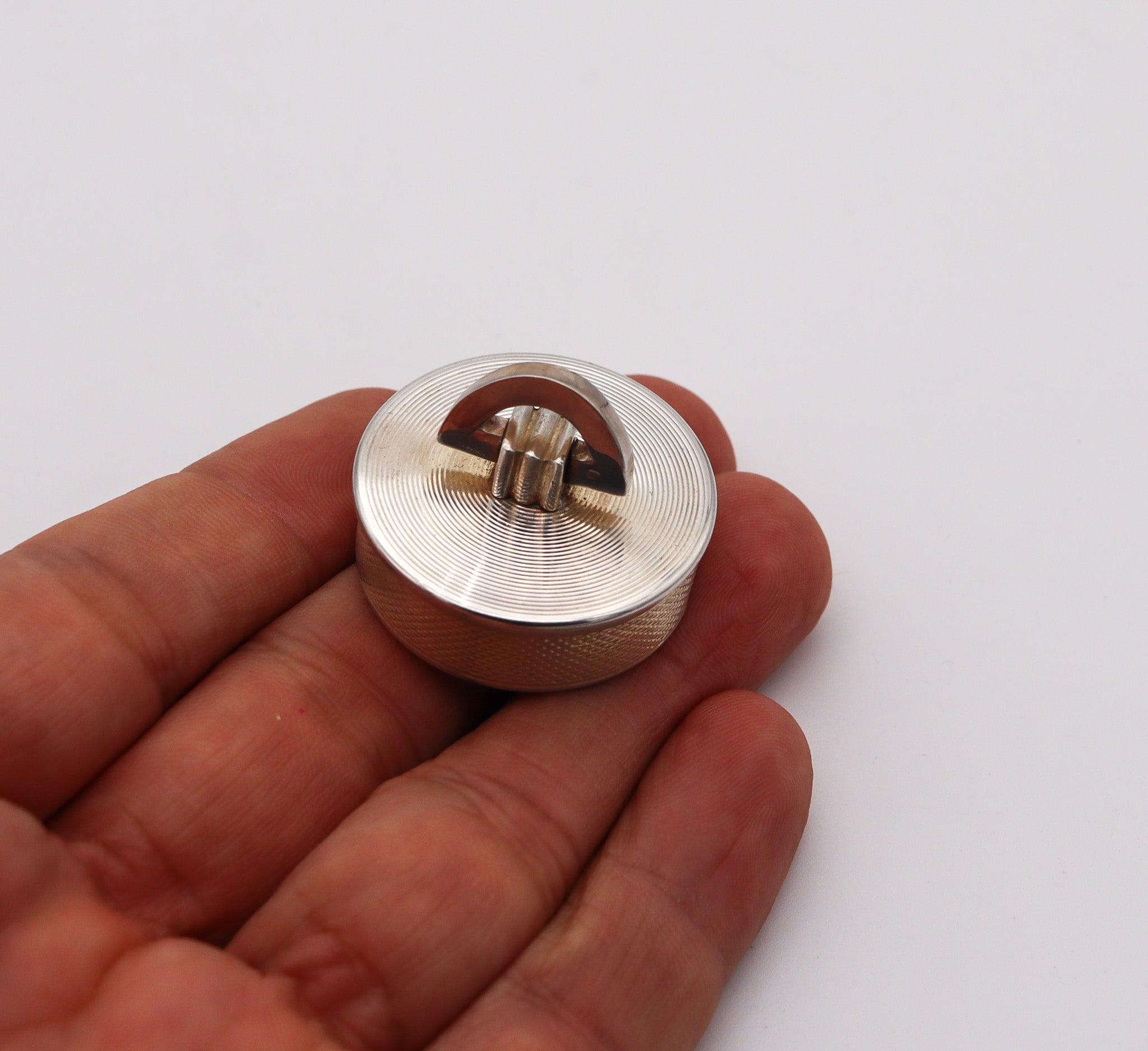 WILLIAM DAVENPORT & CO. 1948 Birmingham Pill Box In .925 Sterling Silver 3