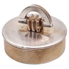 WILLIAM DAVENPORT & CO. 1948 Birmingham Pill Box In .925 Sterling Silver