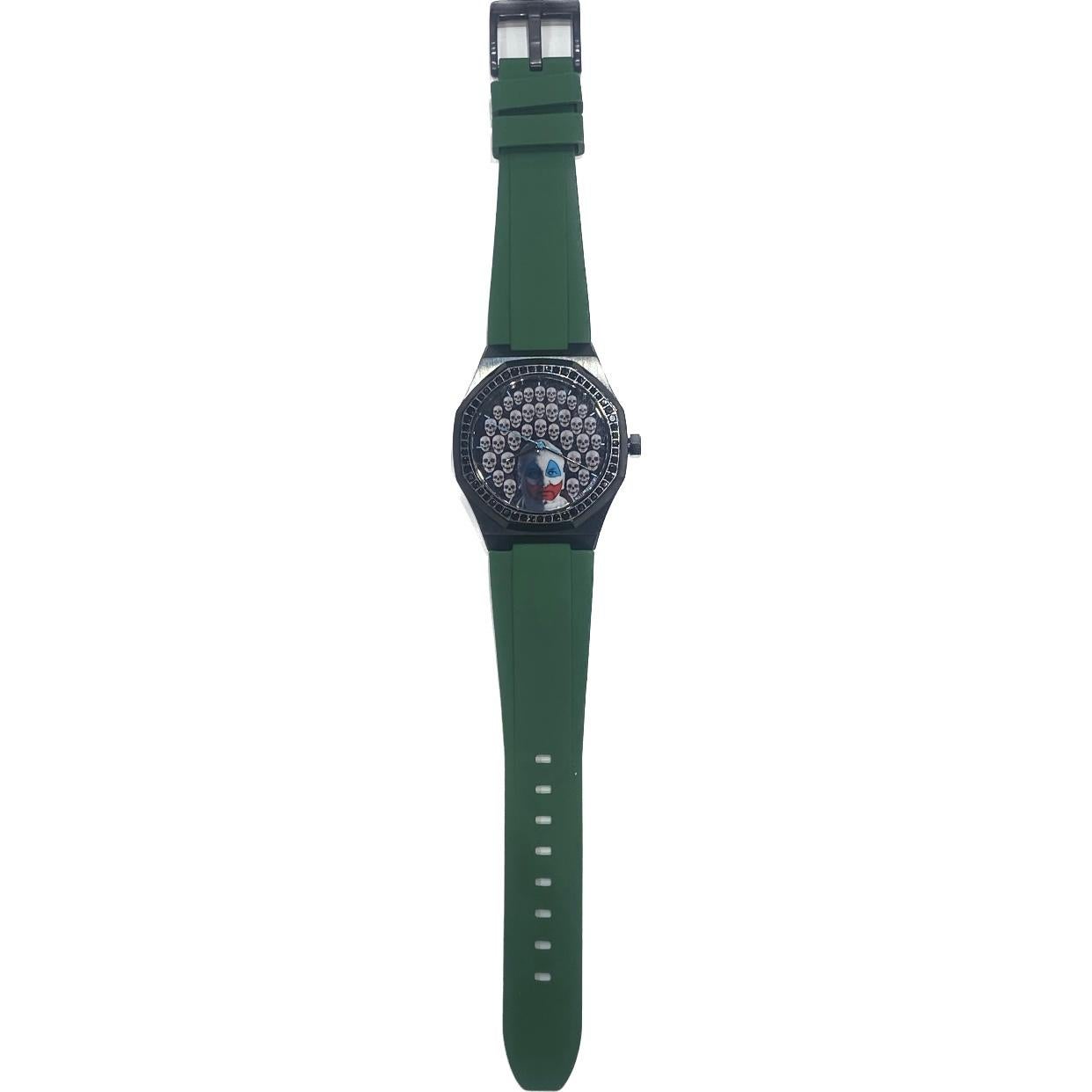 William David Serial Killer John Wayne Gacy Black Diamonds Black Steel Watch For Sale 3