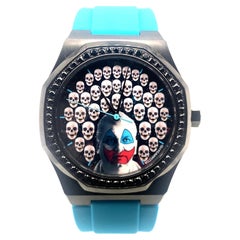 William David Serial Killer John Wayne Gacy Black Diamonds Black Steel Watch