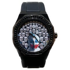 William David Serial Killer John Wayne Gacy Black Diamonds Black Steel Watch