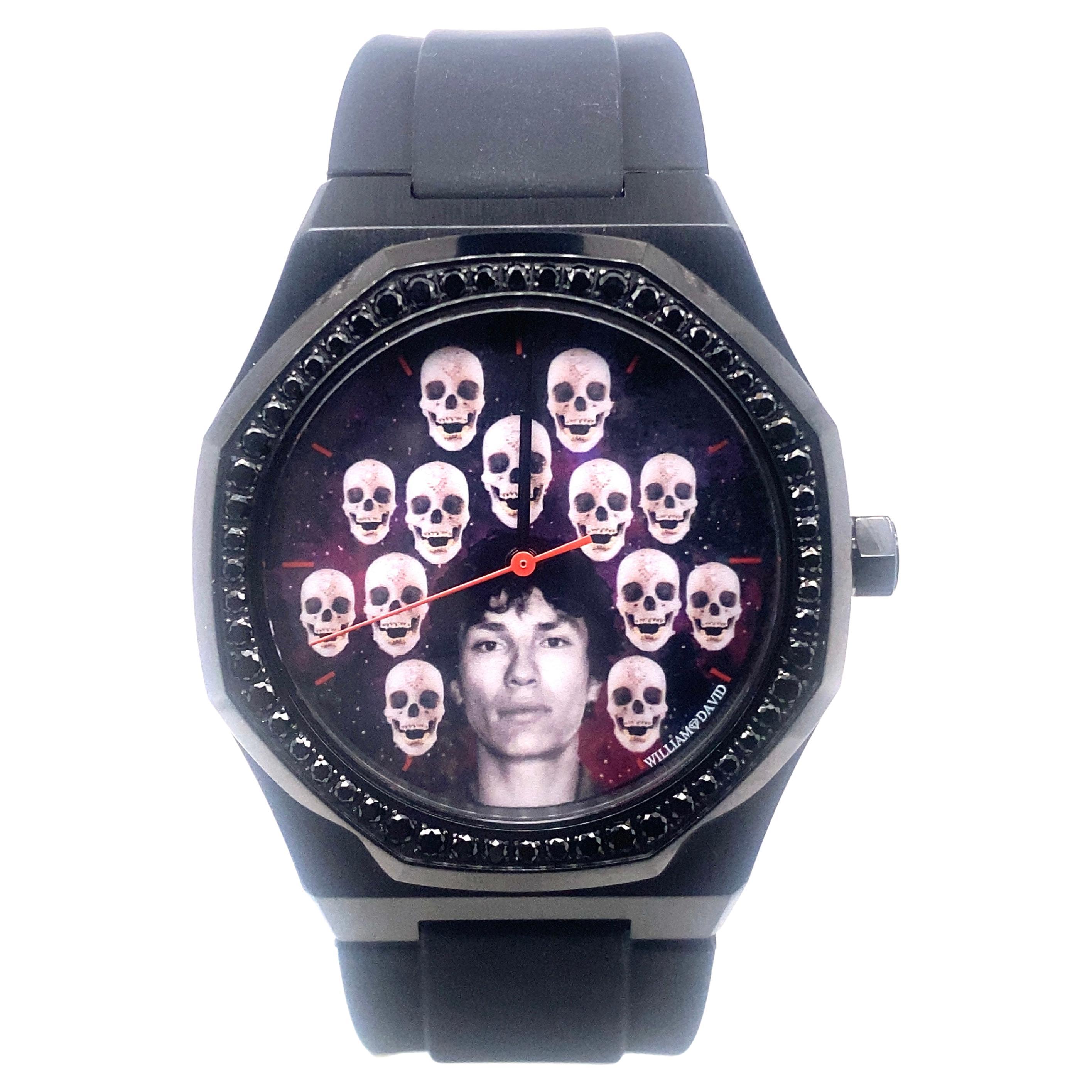William David Serial Killer Richard Ramirez Black Diamonds Black Steel Watch For Sale at 1stDibs david ramirez killer