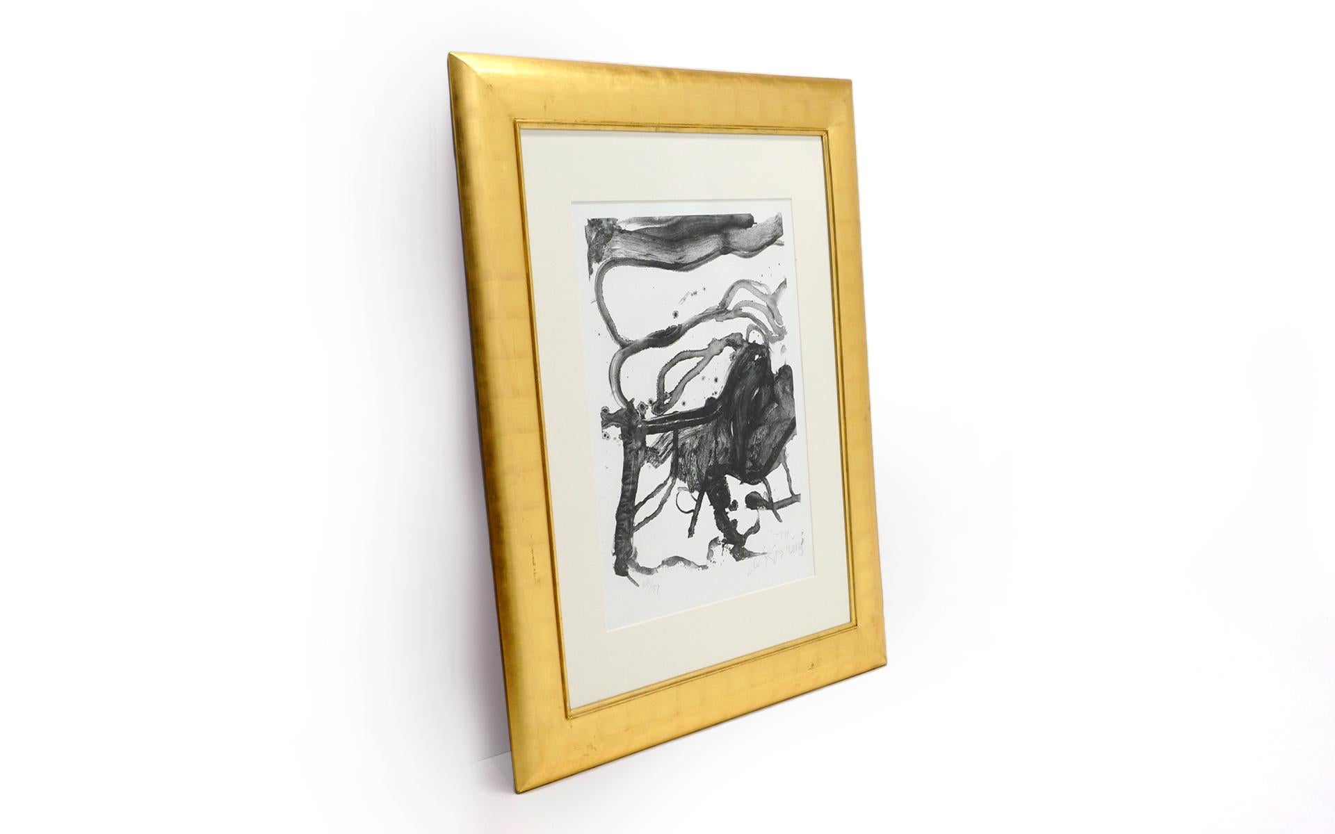 Willem De Kooning (Dutch-American, 1904-1997)
High school desk, 1970
Viscosity acid edged Lithograph print on Italia paper.
Signed, dated and numbered.
26 of an edition of 57.
Published by Knoedler, New York.
Oval embossed chop mark bottom