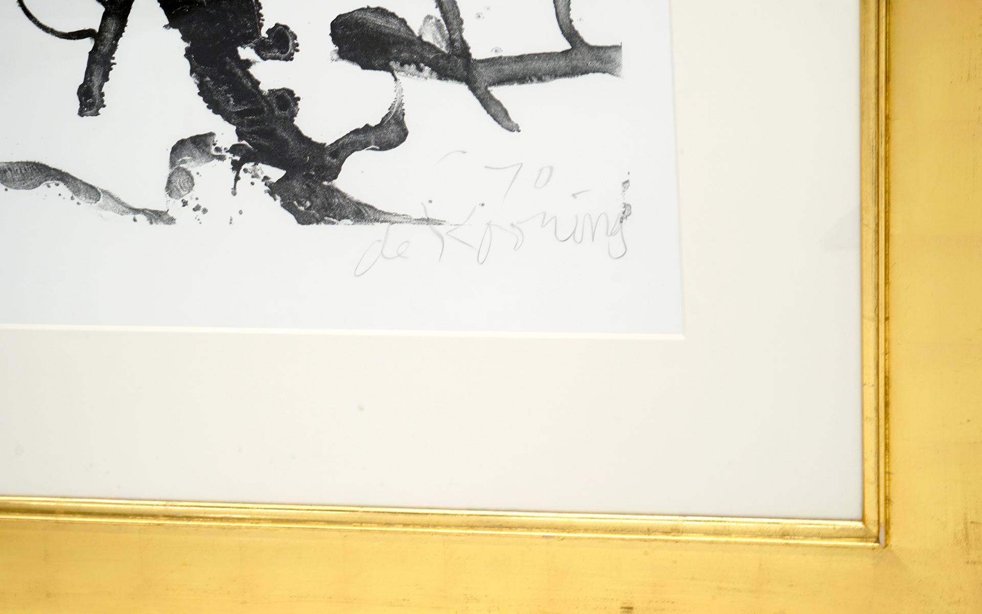 Willem De Kooning „High School Desk“ Lithographie, signiert, nummeriert, gerahmt, 1970 (amerikanisch) im Angebot