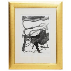 Vintage Willem De Kooning "High School Desk" Lithograph, Signed, Numbered, Framed, 1970