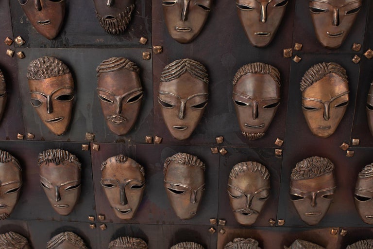 William De Lillo Bronze and Copper Wall Sculptures at 1stDibs